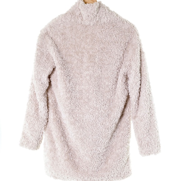 Aritzia Wilfred Free Grete Teddy Sherpa Faux Fur Cream Coat XS Cozy Quiet Luxury - Picture 4 of 9